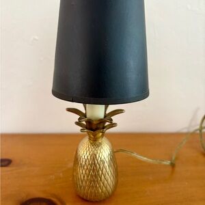 Vintage Brass Pineapple Lamp